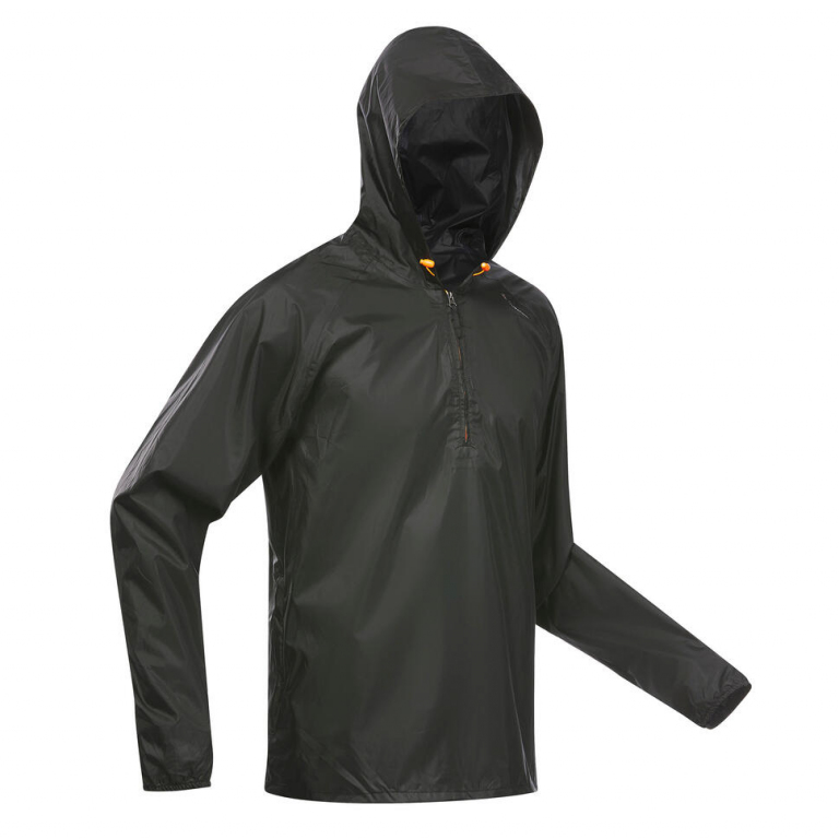 giacca-montagna-uomo-raincut-mezza-zip-nera